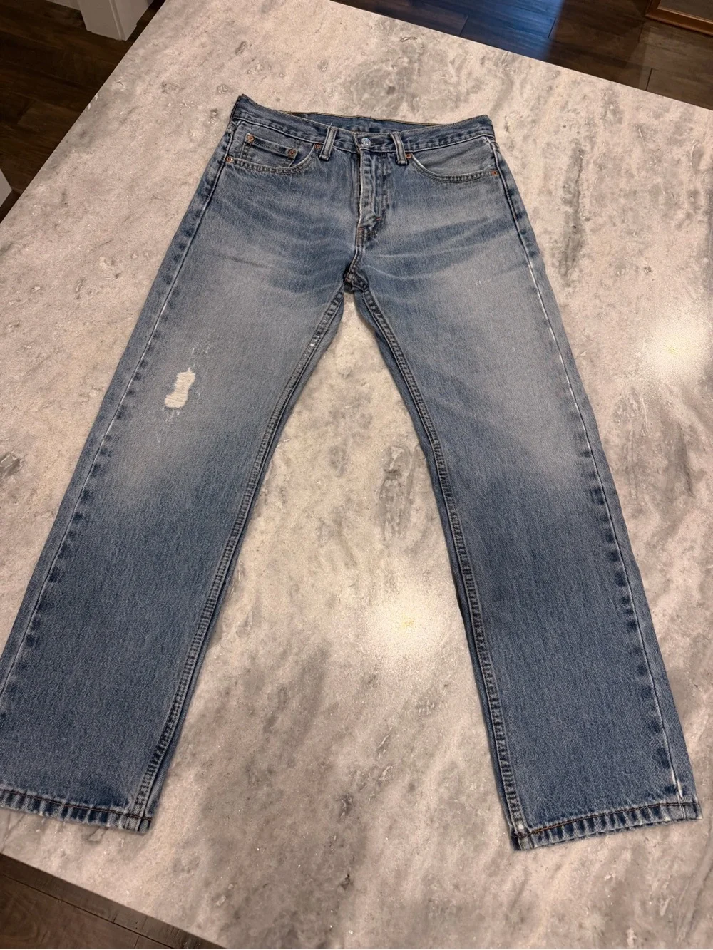 Levi's Faded Blue Straight Jeans